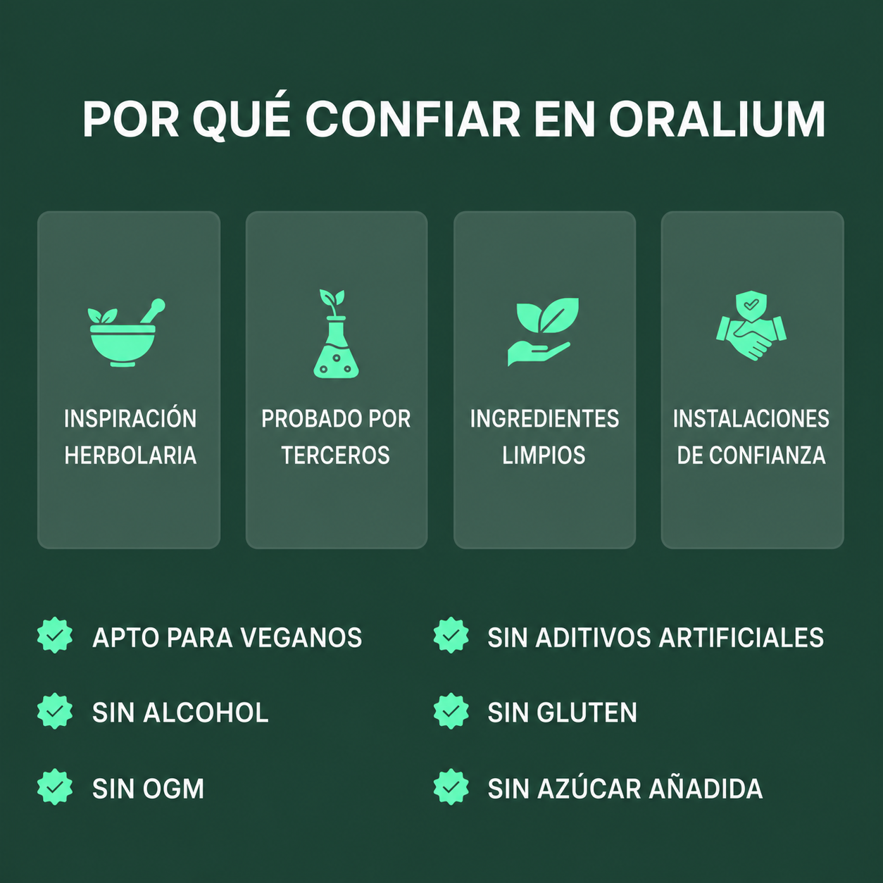 Por qué confiar en ORALIUM