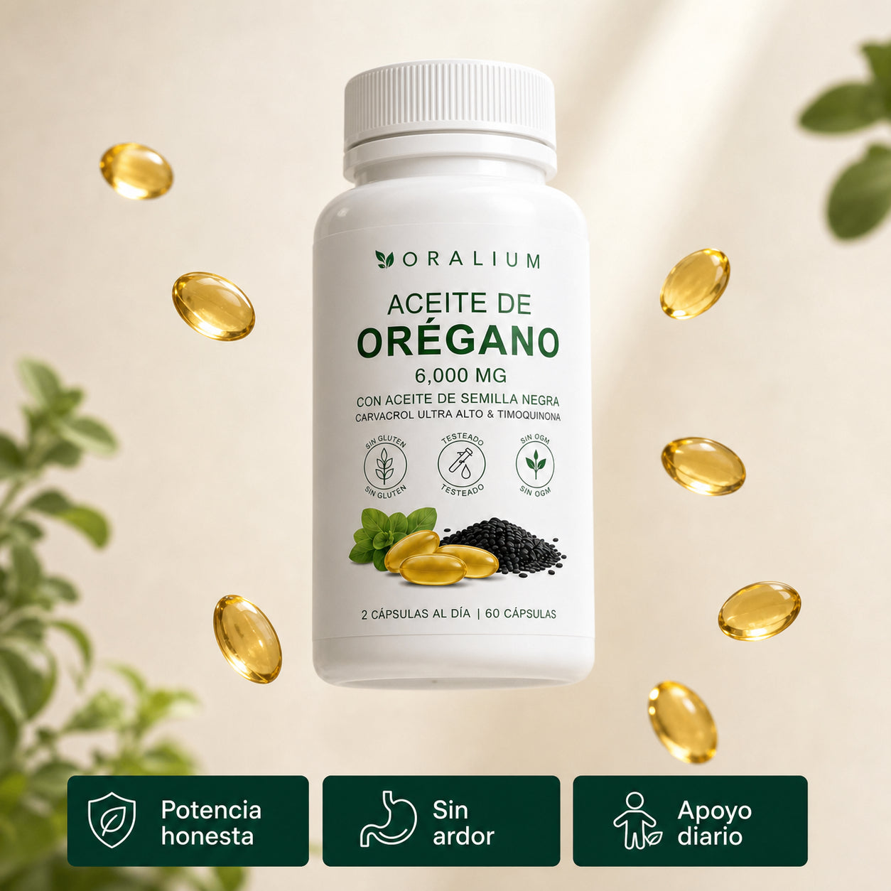 Oralium - Aceite de oregano plus